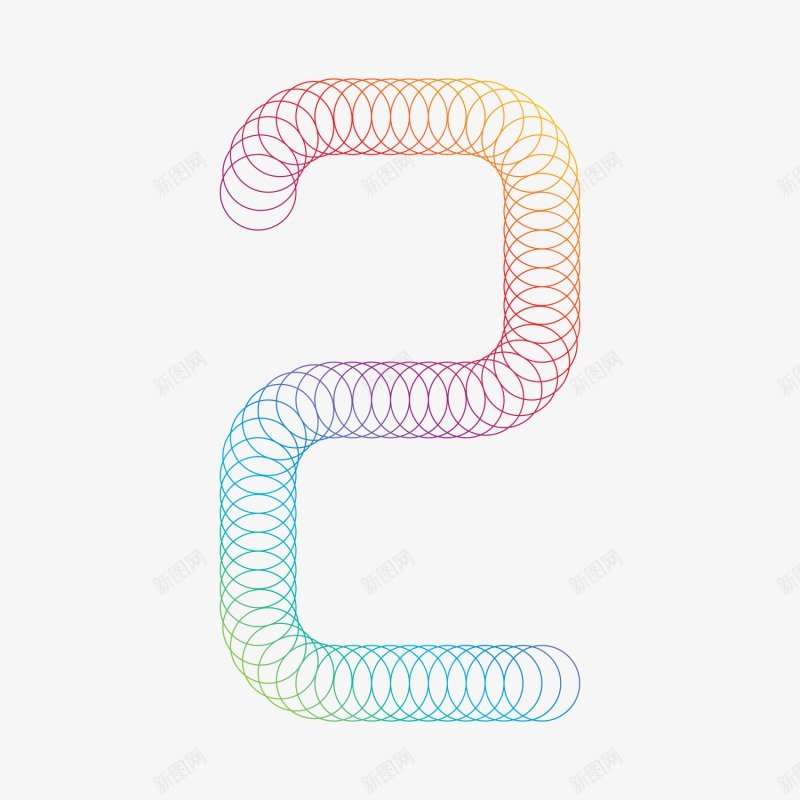 艺术字创意圆圈圆环彩色阿拉伯数字2的png免抠素材_88icon https://88icon.com AI psd 世界湿地日 元宵节 国际气象节 图标元旦 情人节 春节 腊八节 除夕