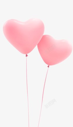 粉色爱心气球图趣网Tuquu透明网页电商平面网页国素材