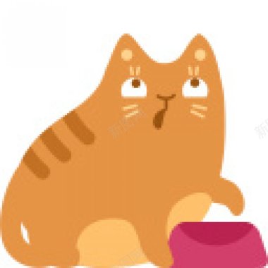 卡通可爱猫咪图标图小背景
