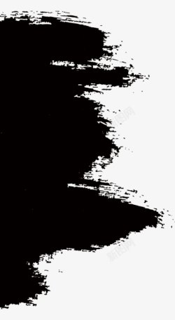 笔触毛笔水墨书法中国风书法墨迹水墨笔触效果溅墨毛笔素材