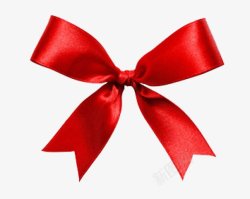 圣诞丝带弓红色弓丝绸丝带精美的素材