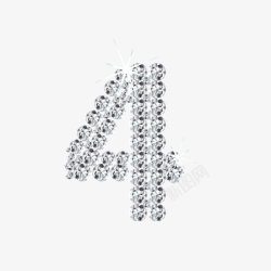 数字创意数字创意字母钻石立体数字431素材