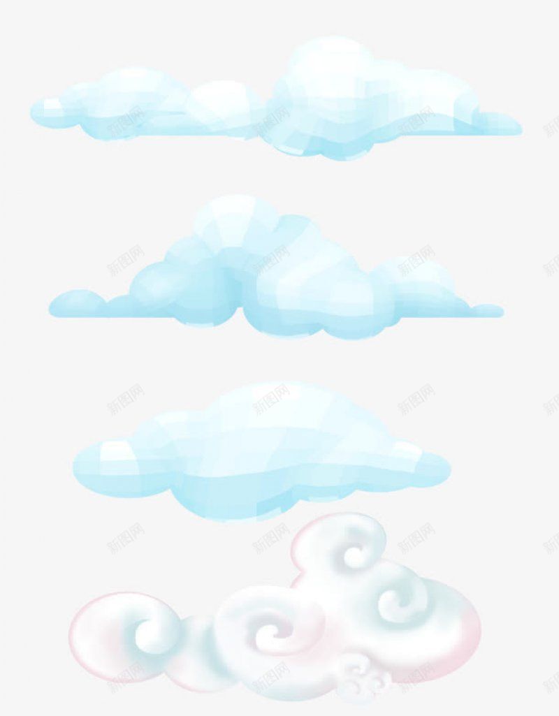 蓝色云朵手绘卡通海报小jpg设计背景_88icon https://88icon.com 小 蓝色云朵手绘卡通海报