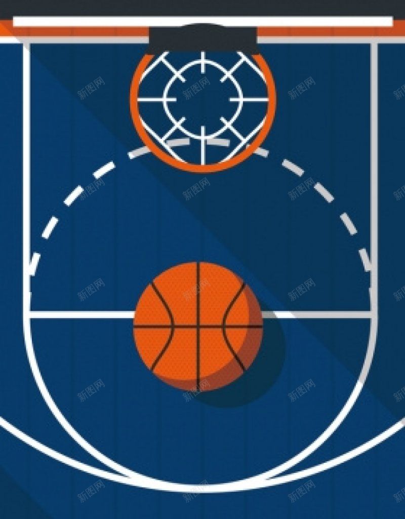 手绘卡通篮球球赛篮球场海报免费H5jpg设计背景_88icon https://88icon.com 免费H5