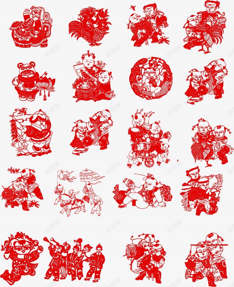 中国剪纸窗花中国剪纸花纹边框png免抠素材_88icon https://88icon.com 中国 剪纸 窗花 花纹 边框