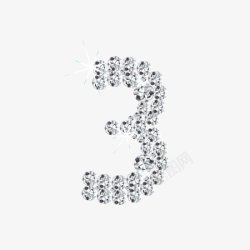 数字创意数字创意字母钻石立体数字331素材