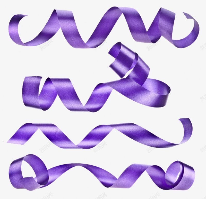 紫色丝带北坤人节日装饰金币包礼物盒飘带结带png免抠素材_88icon https://88icon.com 紫色丝带北坤人