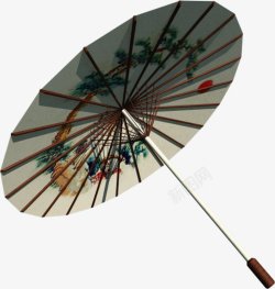 中国风油伞传统中国风混合素材