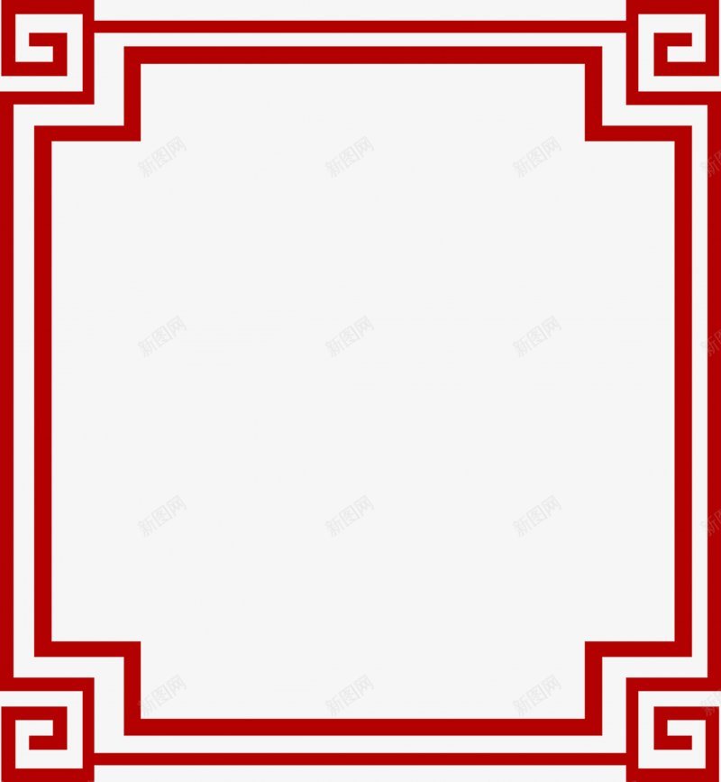 中国传统回形纹边框透明中国png免抠素材_88icon https://88icon.com 中国 中国传统 免扣 回形纹边框 透明