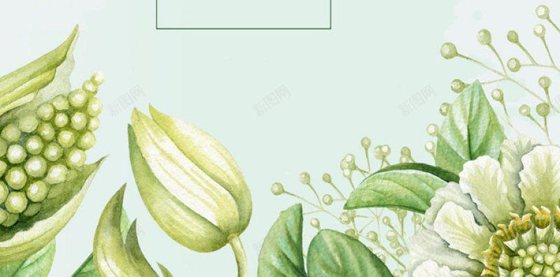 春天植物手绘清新HTML网jpg设计背景_88icon https://88icon.com HTML网 春天植物手绘清新 设计