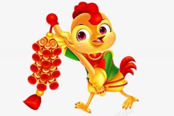 春节新春元旦节日灯笼炮竹剪纸红色拜年中国结灬小狮子素材