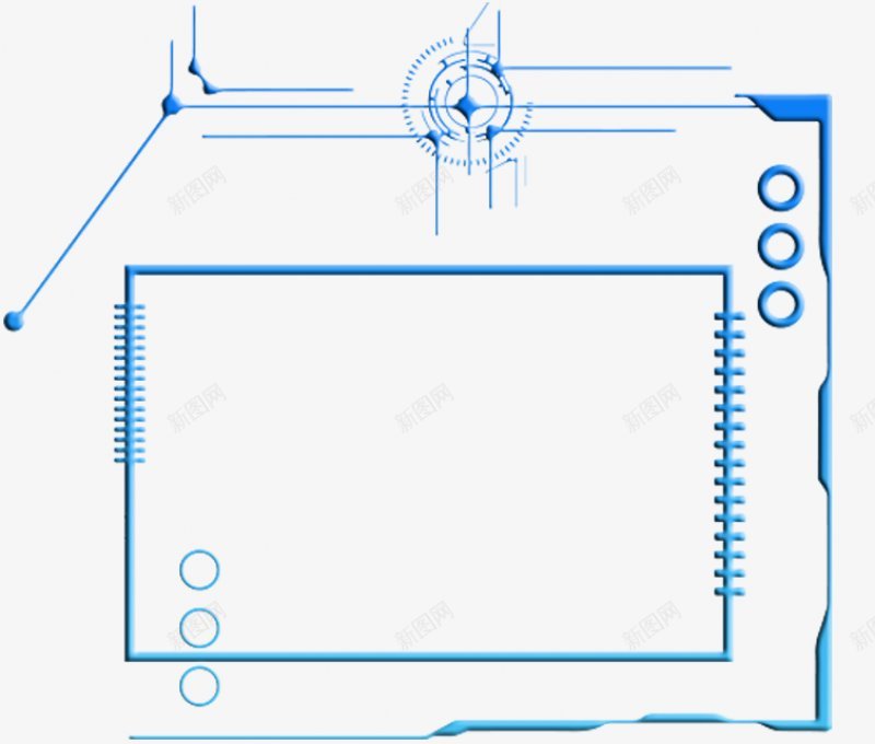 人工智能科技边框人工智能科技框未来科技人工智能不规png免抠素材_88icon https://88icon.com 人工智能科技边框