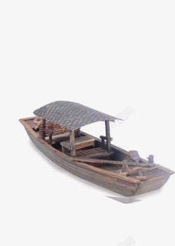 可爱的木船卡通唯美古风小木船插画高清图片