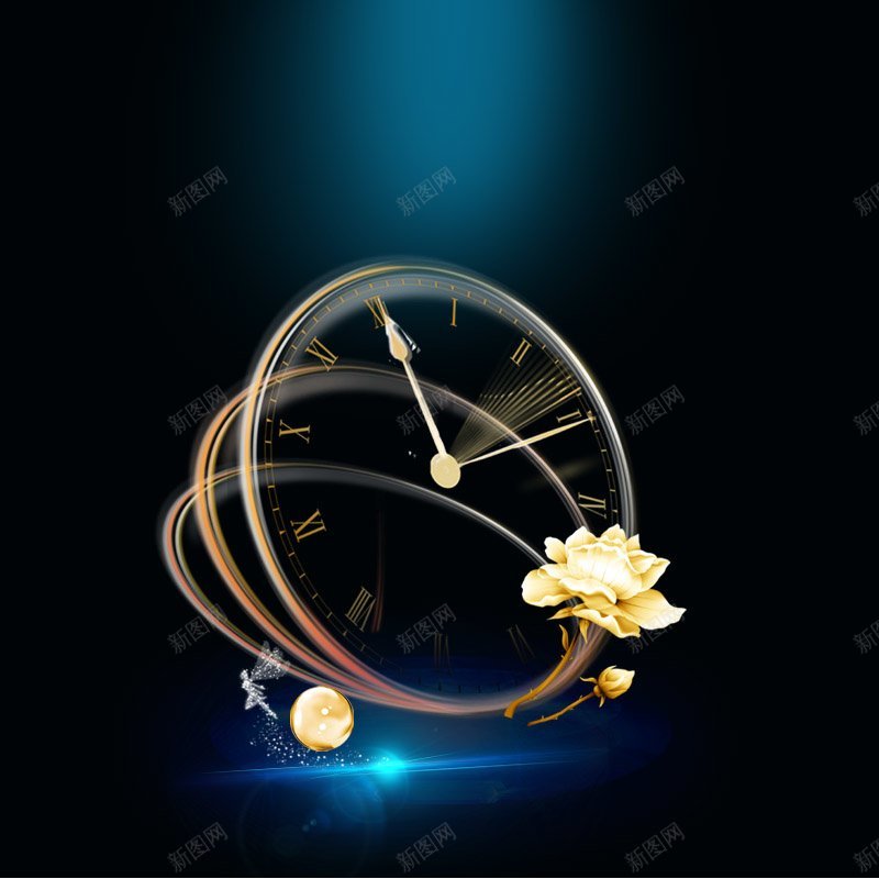 金色时钟精华液PSD分层主图蓝色渐变时钟精华液化妆jpg设计背景_88icon https://88icon.com qwa912ssy 化妆品 时钟 时钟背景 渐变 渐变背景 精华液 蓝色背景