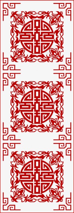 中国传统传统花纹透明中国素材
