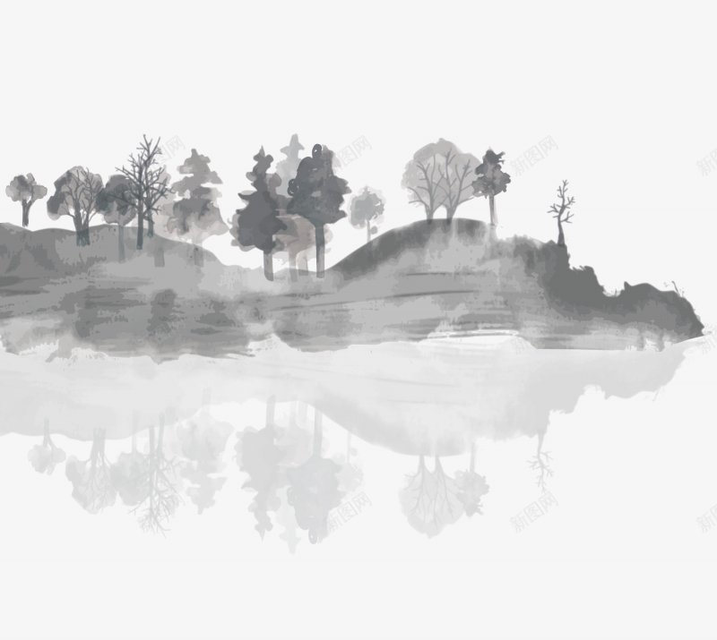 中国风水墨山水透明中国风水墨风红色黑色蓝色黑金黑金png免抠素材_88icon https://88icon.com 24节气 中国风水墨山水透明 中国风水墨风红色 二十四节气 儿童 情人节 母亲节 蓝色 黑色 黑金