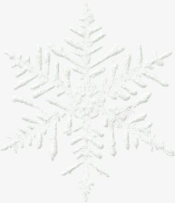 手绘白色雪花圣诞节装饰素材