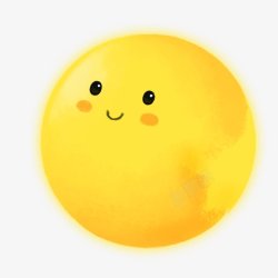 黄色笑脸气球素材