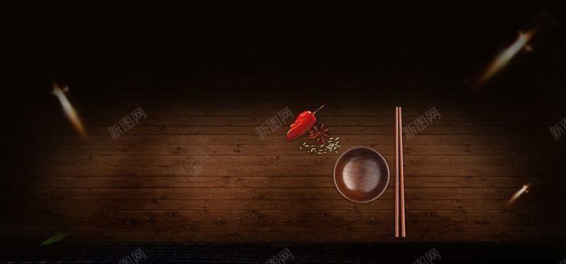 木板地板灯光黑色纹理质感食品淘宝电商海报图库网背景