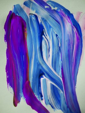 艺术油画质感蓝紫质感油画艺术油画背景