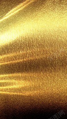 金光闪闪的金属拉丝H5金色花纹边框拉丝不锈钢金属纹背景
