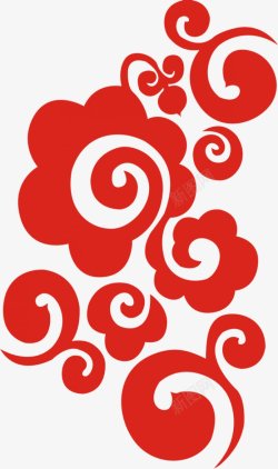 中国传统花纹透明中国素材