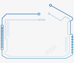 人工智能科技边框人工智能科技框未来科技人工智能不规素材