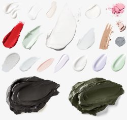 化妆品彩妆膏体洁面膏体绿泥泥膜质地膏体素材