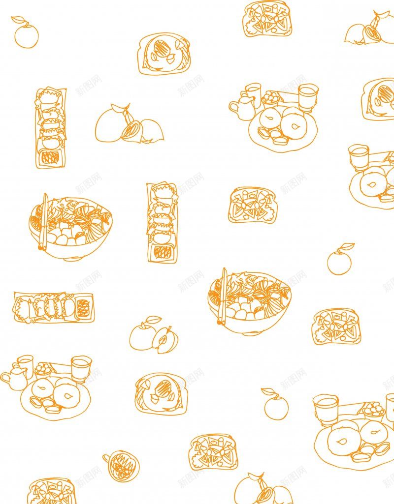早餐线稿插画图jpg设计背景_88icon https://88icon.com 免扣早餐线稿插画图片 图