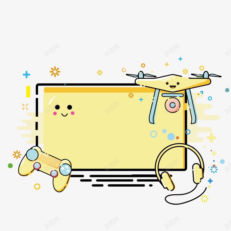 卡通边框PNS透明底png免抠素材_88icon https://88icon.com PNS透明底 卡通边框
