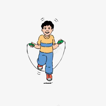 跳绳的小男孩片png免抠素材_88icon https://88icon.com 单脚跳绳 手绘 蓝色 跳绳 跳绳的小男孩