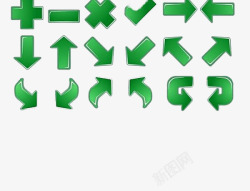 绿色加减乘除符号素材