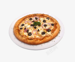树莓洋葱芝士披萨素材