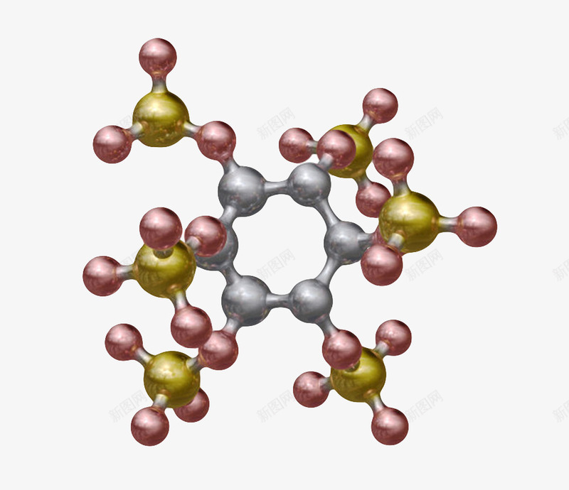 红金色植酸分子形状png免抠素材_88icon https://88icon.com 分子形状 分子立体结构 化学性质最小粒子 原子 圆形 圆形结构图 复杂 物理化学术 空间 连接