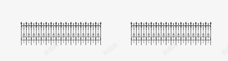 围栏png免抠素材_88icon https://88icon.com 围截 安全 矢量围栏 铁艺