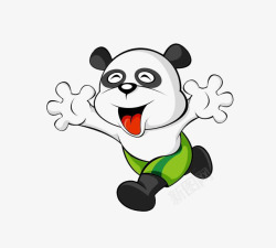 奔跑的小熊熊素材