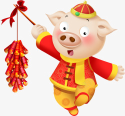 2019年猪年中国风古风掌柜素材