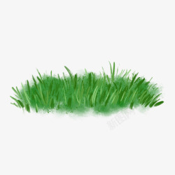 春天绿色植物小清新草丛素材