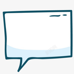 对话框边框手绘卡通动漫气泡对话框高清图片