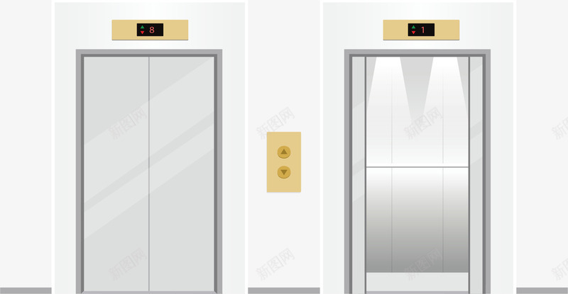 大楼里的灰色电梯矢量图ai免抠素材_88icon https://88icon.com 商务大楼 商务电梯 大楼电梯 灰色电梯 电梯 矢量png 矢量图