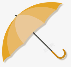 扁平雨伞矢量图素材