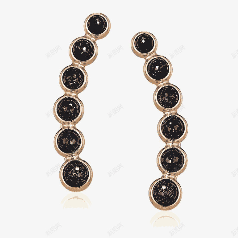 FossilGoldToneEarrings耳钉png免抠素材_88icon https://88icon.com 产品实物 女士耳钉 女式耳钉免抠png 女式耳钉免抠素材 女式首饰 玫瑰金 黑钻石