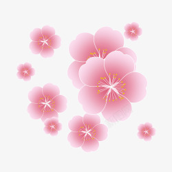 樱花春天手绘花朵图高清图片