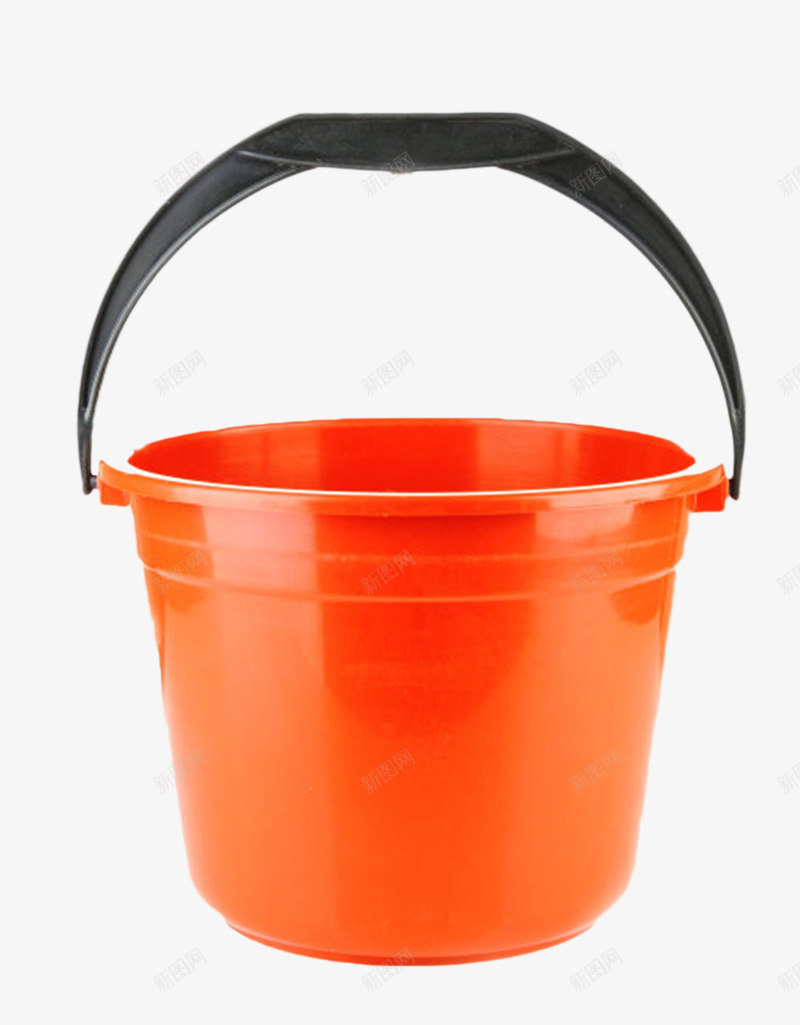 橙色崭新的水桶塑胶制品实物png免抠素材_88icon https://88icon.com 加聚 反光 塑料 塑料制品 塑胶制品 把手 提手 提水桶 树脂 水桶 盛装 缩聚 高分子化合物