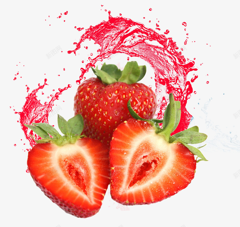 飞溅果汁的草莓png免抠素材_88icon https://88icon.com 果汁 果汁爆炸 水果 水滴 泼洒 草莓 草莓横切面 草莓糖葫芦