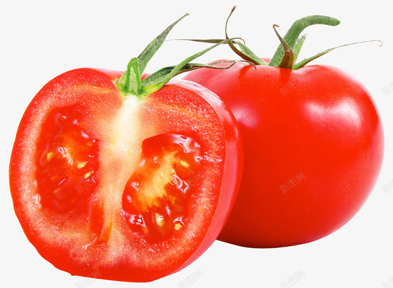 新鲜蔬菜西红柿番茄png免抠素材_88icon https://88icon.com 新鲜 水果 番茄 番茄叶 菜类图片 装饰 西红柿 食材 食物
