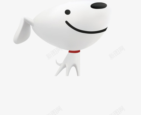 白色丸子京东小狗logo图标图标