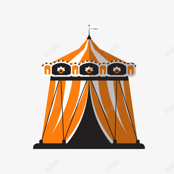 黄色手绘的蒙古包png免抠素材_88icon https://88icon.com 动漫动画 卡通手绘 帐篷 蒙古包 装饰图 黄色