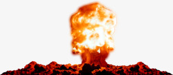 炸弹爆炸哦蘑菇云自然元素素材