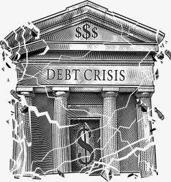 金融危机素材银行亏损高清图片